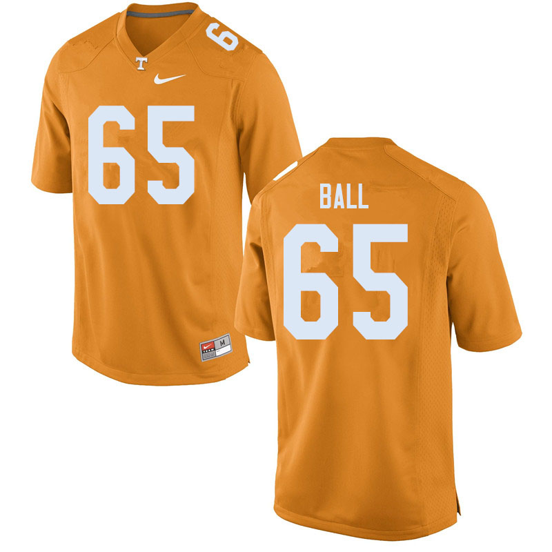 Men #65 Parker Ball Tennessee Volunteers College Football Jerseys Sale-Orange